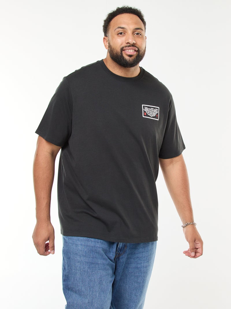 Camiseta de manga corta 'Stranger Things' Negro - Kiabi
