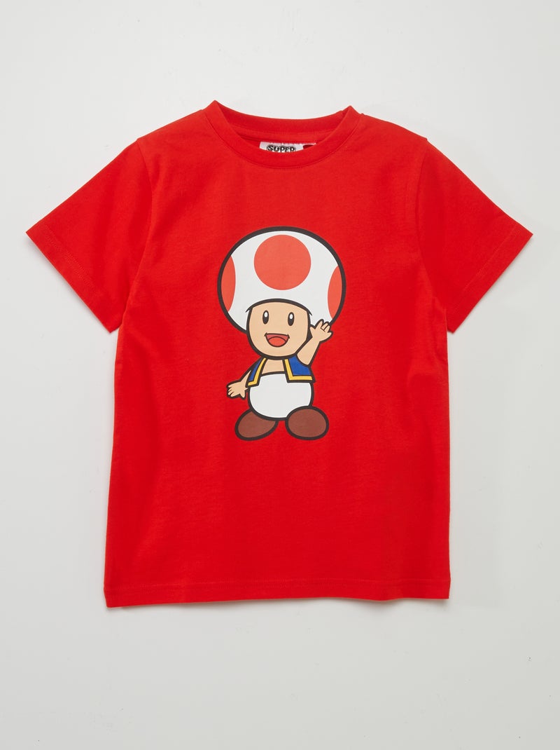Camiseta de manga corta 'Super-Mario' ROJO - Kiabi