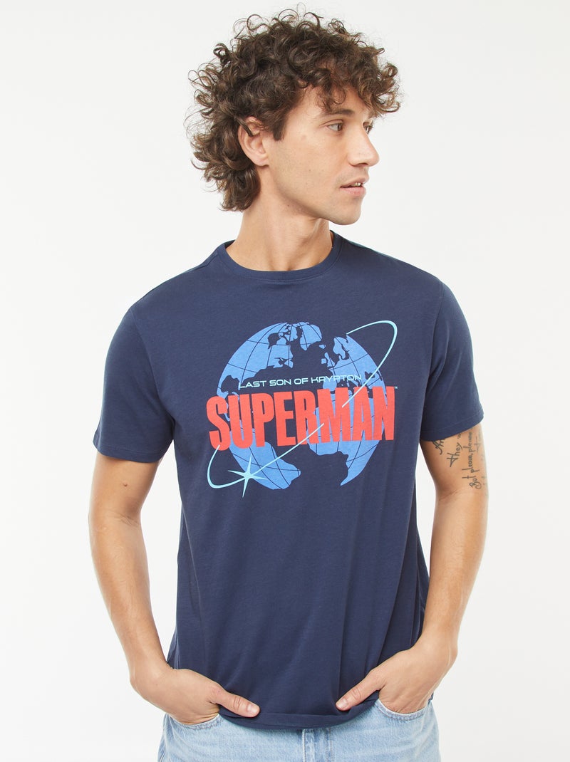 Camiseta de manga corta 'Superman' 'DC Comics' NEGRO - Kiabi