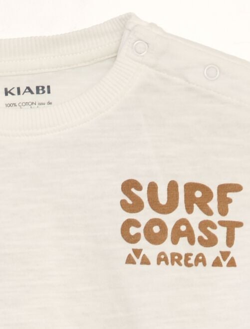 Camiseta de manga corta 'surf' - Kiabi