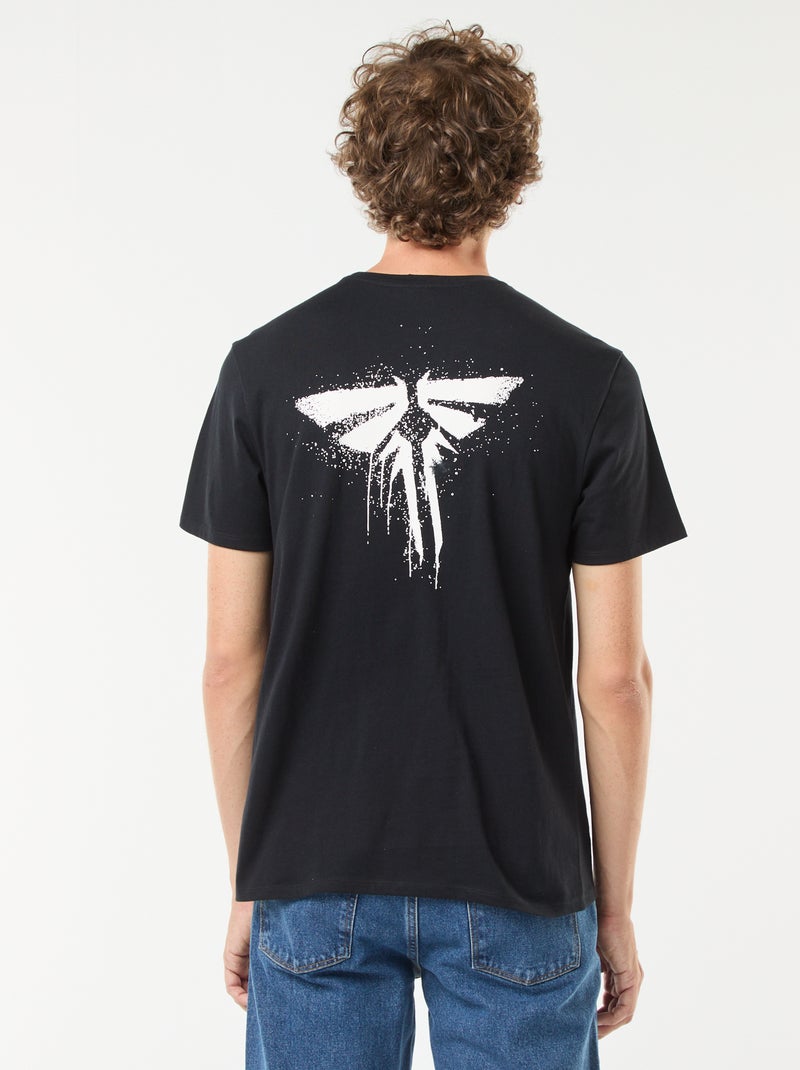 Camiseta de manga corta 'The Last of Us' estampado en ambos lados negro - Kiabi