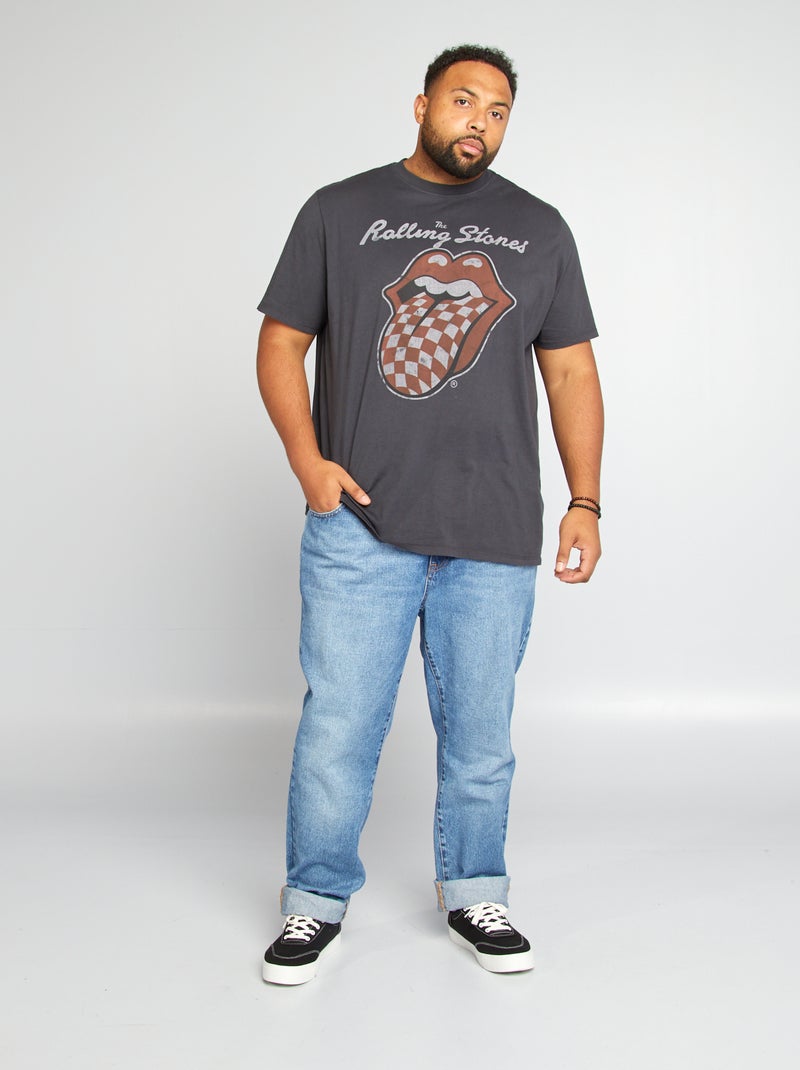 Camiseta de manga corta 'The Rolling Stones' NEGRO - Kiabi