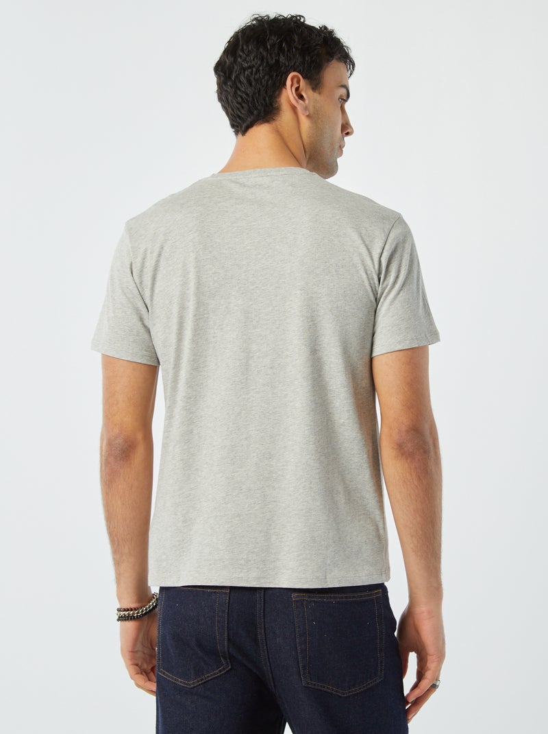Camiseta de manga corta 'The Voice' Gris - Kiabi
