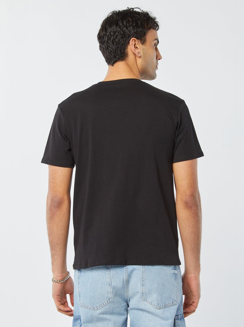 Camiseta de manga corta 'The Voice' Negro - Kiabi