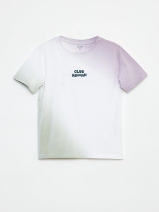 Camiseta de manga corta tie-dye