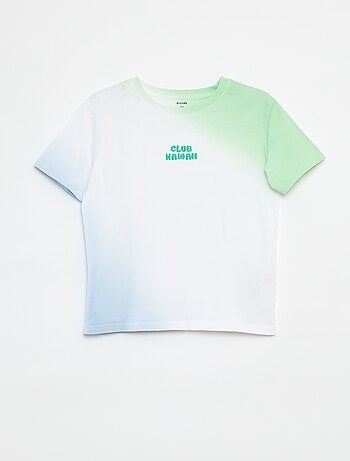 Camiseta de manga corta tie-dye