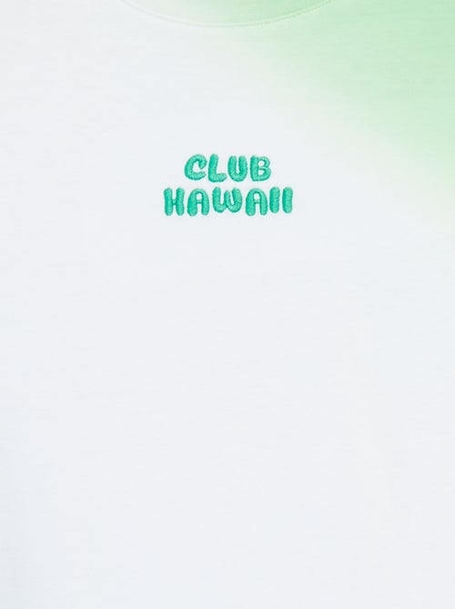 Camiseta de manga corta tie-dye - Kiabi