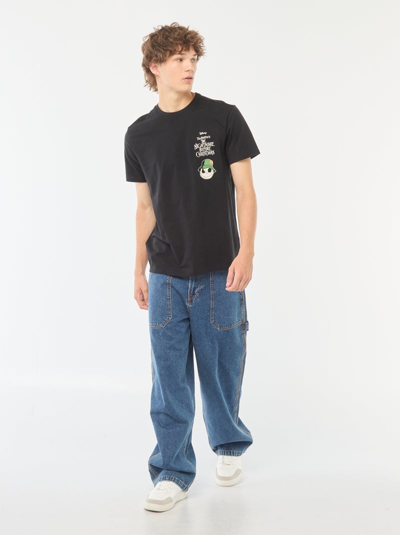 Camiseta de manga corta 'Tim Burton' 'Disney' Negro - Kiabi