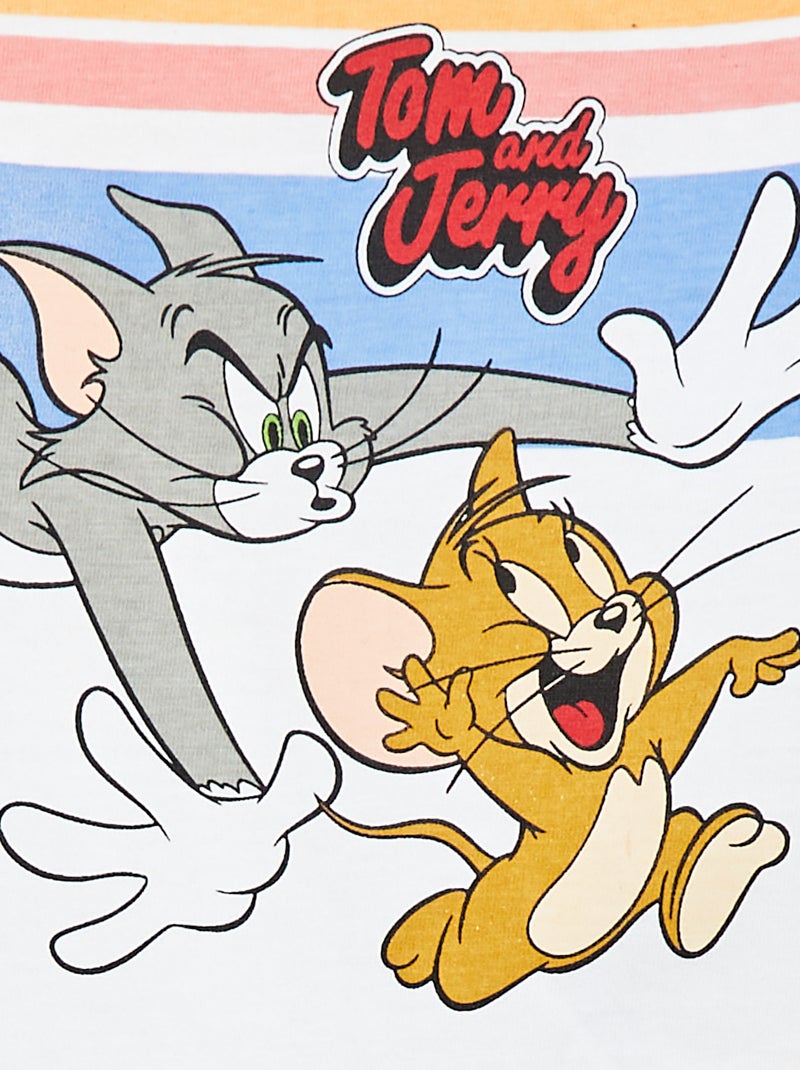 Camiseta de manga corta 'Tom & Jerry' BLANCO - Kiabi