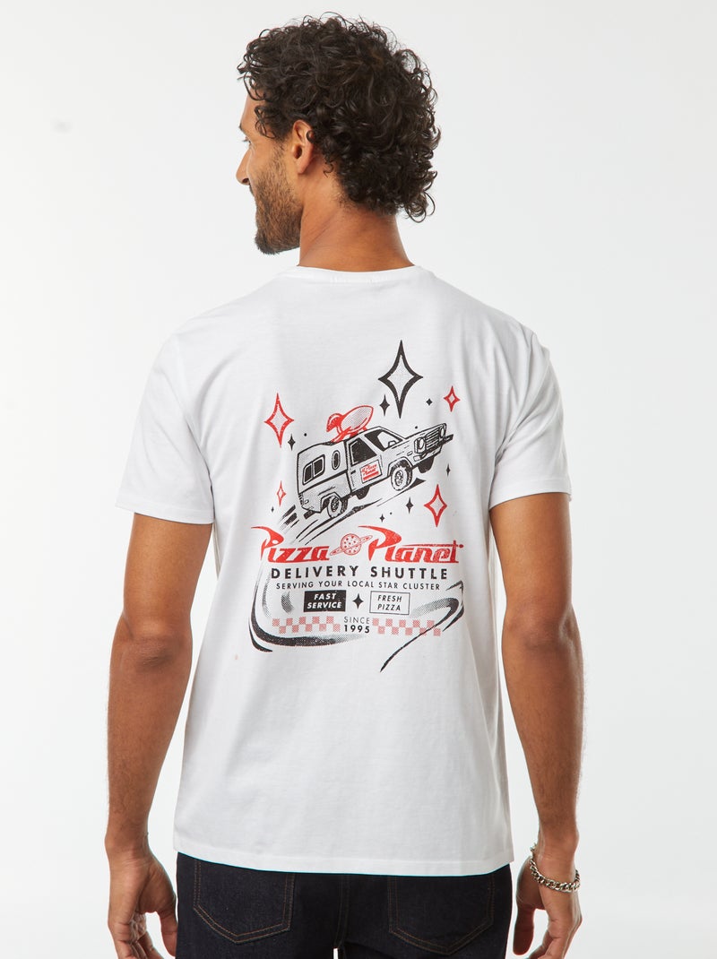 Camiseta de manga corta 'Toy Story' 'Pizza Planet' Blanco - Kiabi