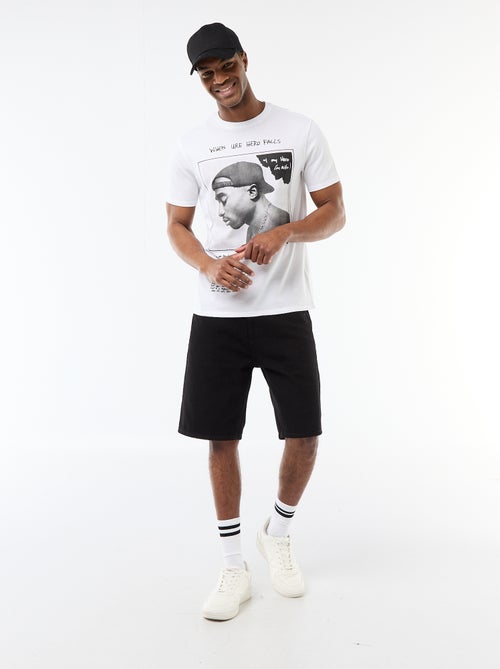 Camiseta de manga corta 'Tupac' - Kiabi