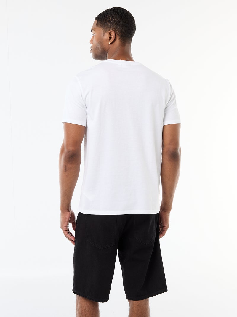 Camiseta de manga corta 'Tupac' Blanco - Kiabi
