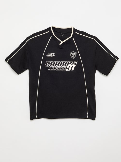 Camiseta de manga corta y cuello en V - Kiabi