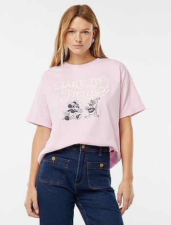 Camiseta de manga corta y cuello redondo 'Mickey Mouse' 'Disney'