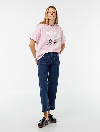 Camiseta de manga corta y cuello redondo 'Mickey Mouse' 'Disney'