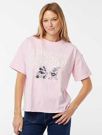 Camiseta de manga corta y cuello redondo 'Mickey Mouse' 'Disney'