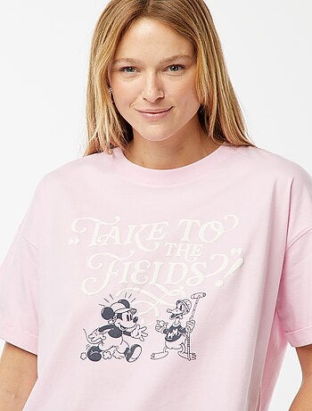 Camiseta de manga corta y cuello redondo 'Mickey Mouse' 'Disney'
