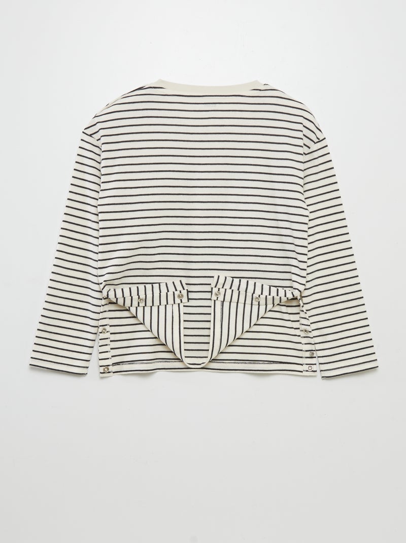 Camiseta de manga larga - colección fácil de poner BEIGE - Kiabi