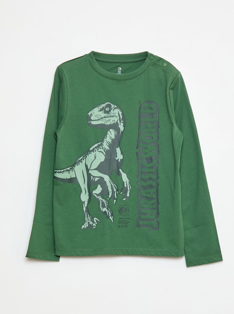 Camiseta de manga larga - Jurassic World - So Easy Kaki - Kiabi