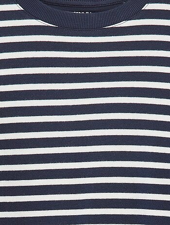 Camiseta de manga larga a rayas