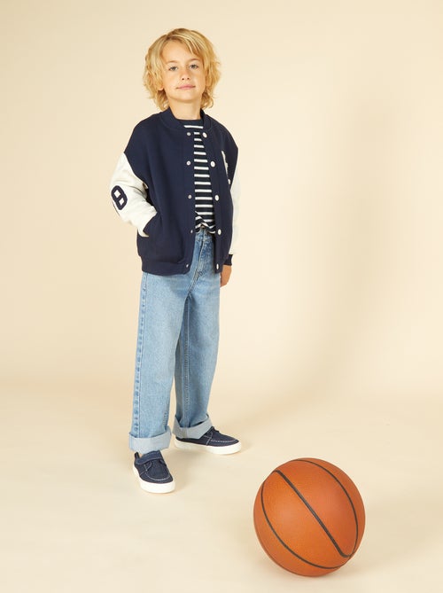 Camiseta de manga larga a rayas - Kiabi