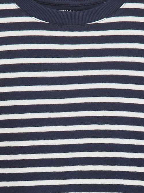 Camiseta de manga larga a rayas - Kiabi