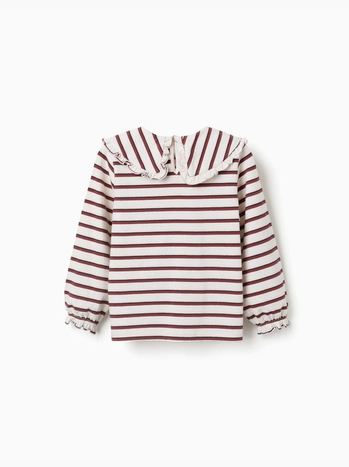 Camiseta de manga larga a rayas - Kiabi Camiseta de manga larga a rayas - Kiabi