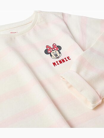 Camiseta de manga larga a rayas con estampado Minnie