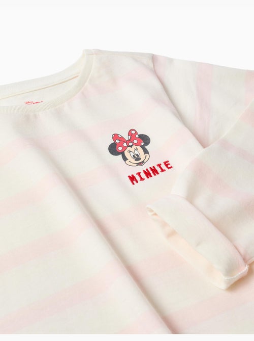 Camiseta de manga larga a rayas con estampado Minnie - Kiabi