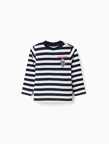 Camiseta de manga larga a rayas con Paddington