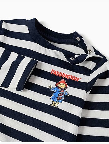 Camiseta de manga larga a rayas con Paddington