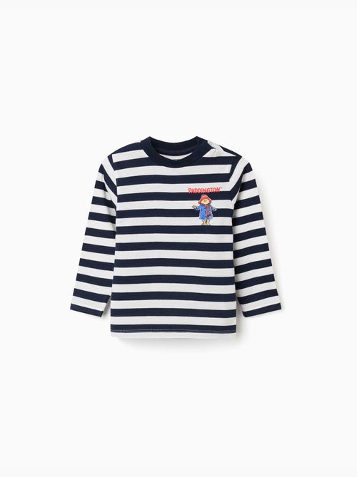 Camiseta de manga larga a rayas con Paddington - Kiabi Camiseta de manga larga a rayas con Paddington - Kiabi