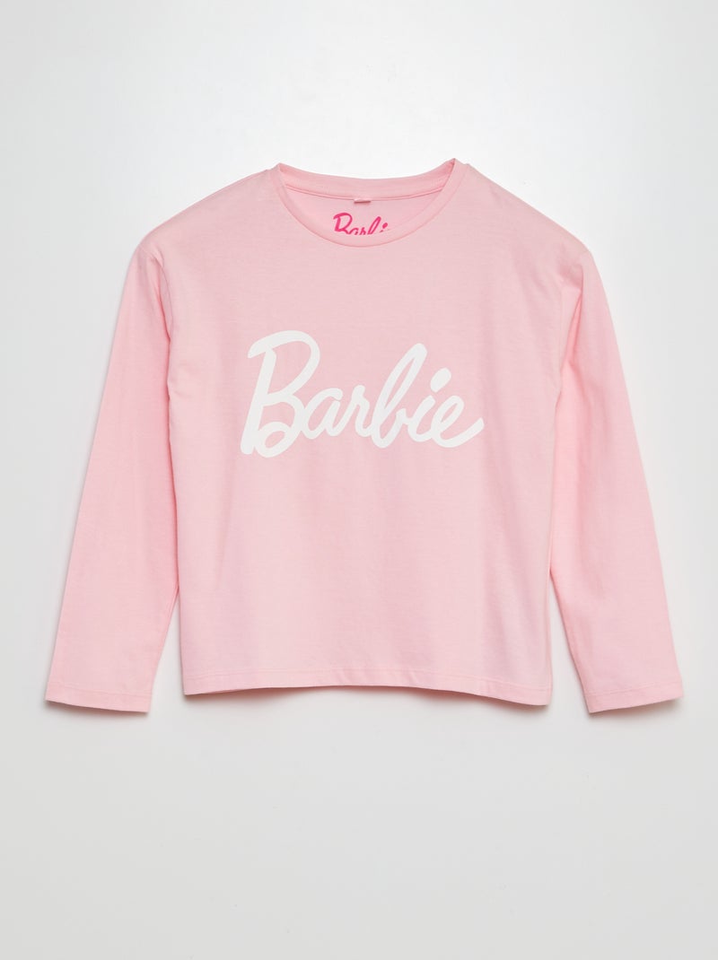 Camiseta de manga larga 'Barbie' ROSA - Kiabi