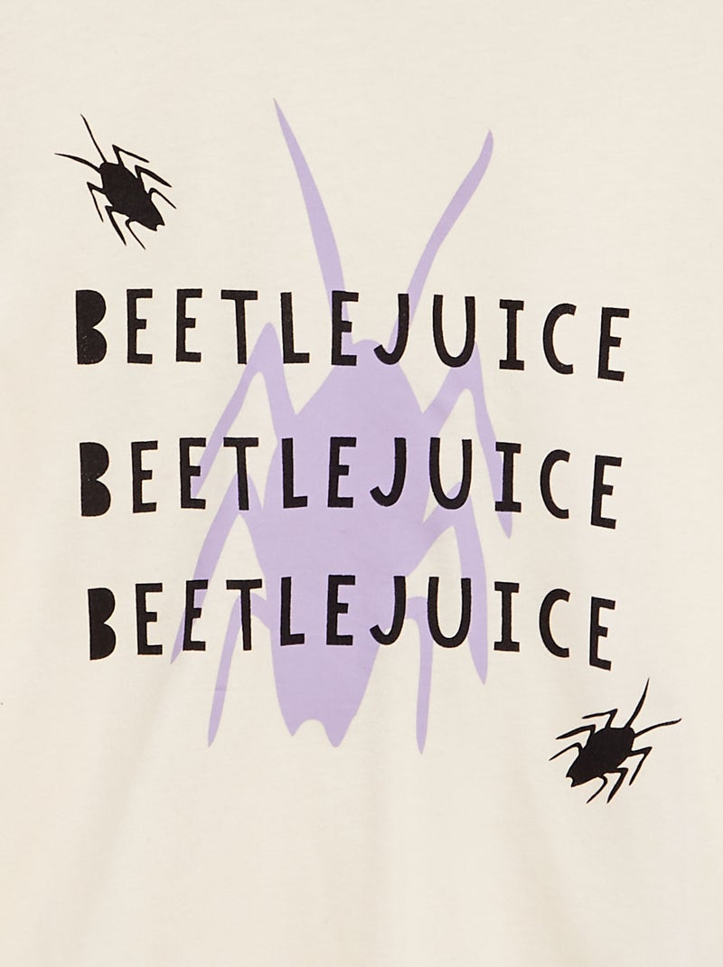 Camiseta de manga larga 'Beetlejuice' BLANCO - Kiabi