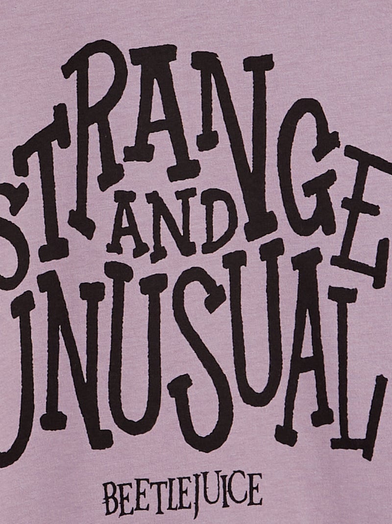 Camiseta de manga larga 'Beetlejuice' PURPURA - Kiabi