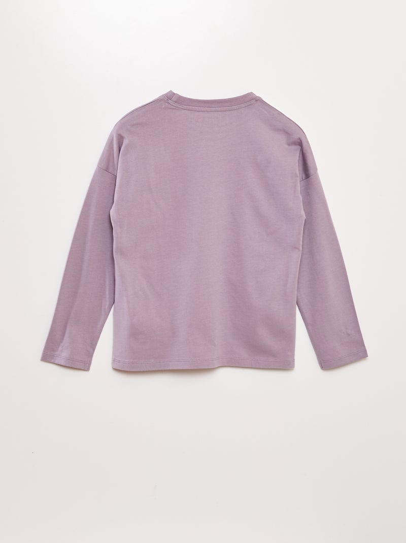 Camiseta de manga larga 'Beetlejuice' PURPURA - Kiabi