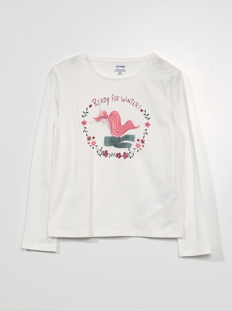Camiseta de manga larga BEIGE - Kiabi
