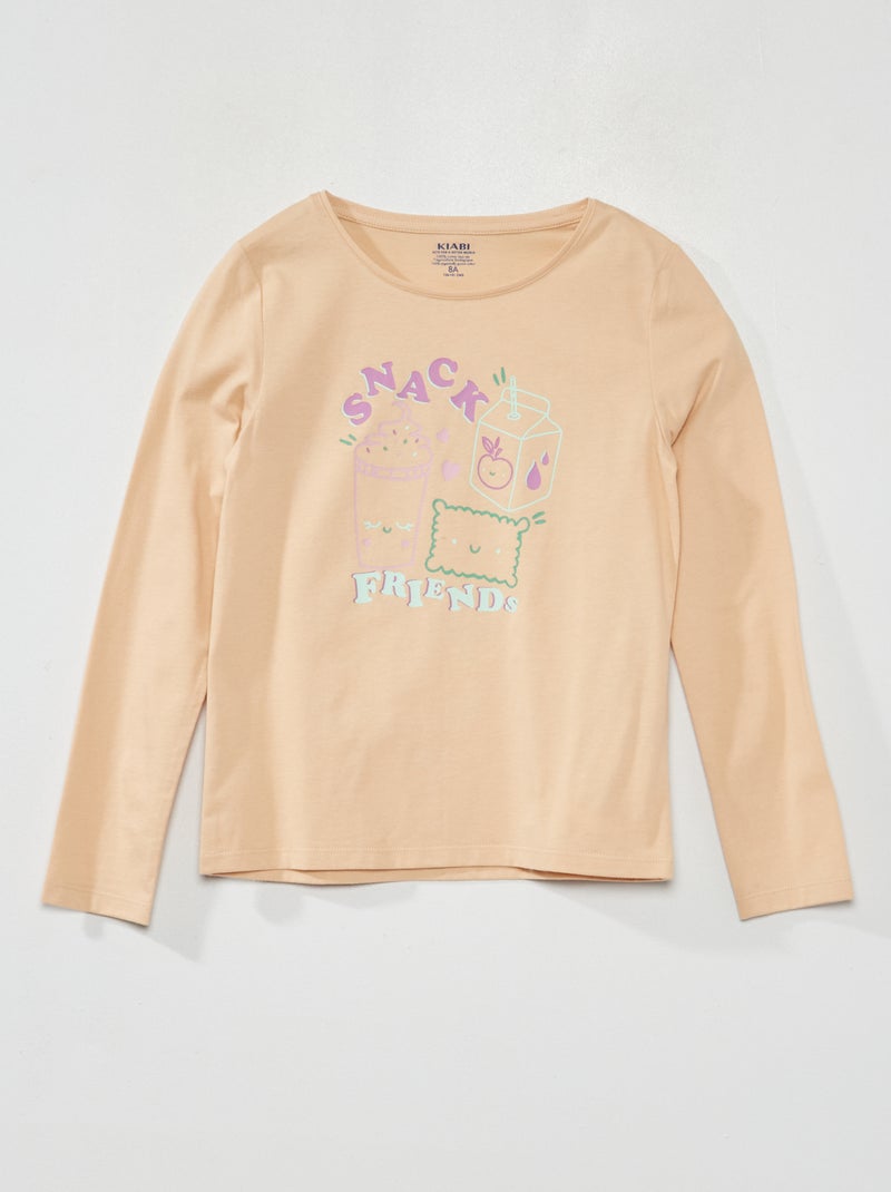 Camiseta de manga larga BEIGE - Kiabi