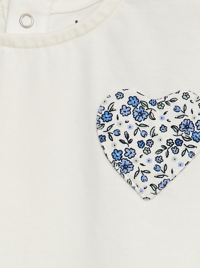 Camiseta de manga larga BLANCO - Kiabi