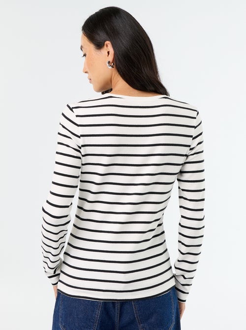 Camiseta de manga larga - Kiabi