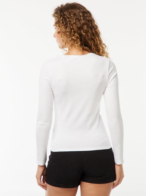 Camiseta de manga larga - Kiabi