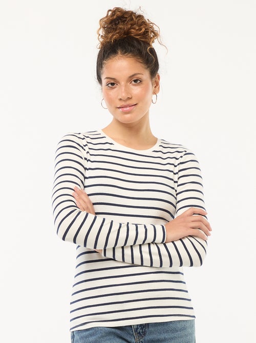 Camiseta de manga larga - Kiabi