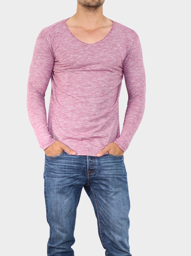 camiseta de manga larga Burdeos - Kiabi