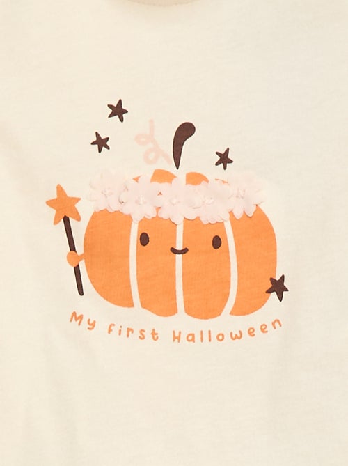 Camiseta de manga larga con adorno delantero - Kiabi