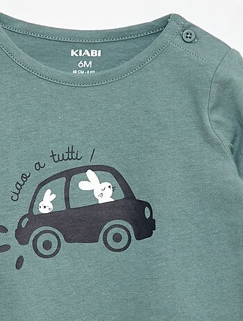Camiseta de manga larga con adornos