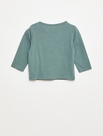 Camiseta de manga larga con adornos