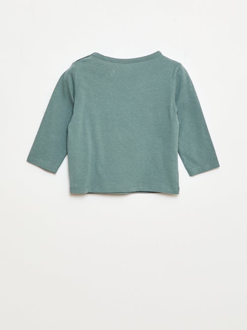 Camiseta de manga larga con adornos - Kiabi