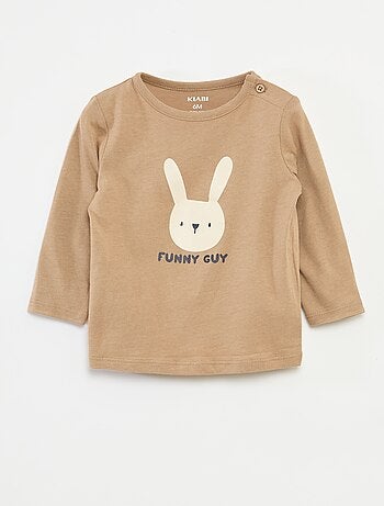 Camiseta de manga larga con adornos