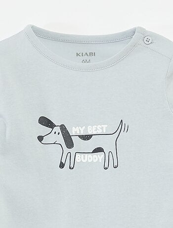 Camiseta de manga larga con adornos