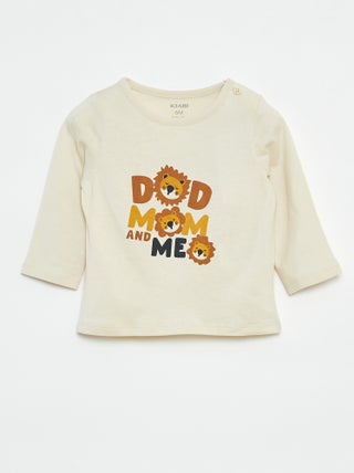 Camiseta de manga larga con adornos